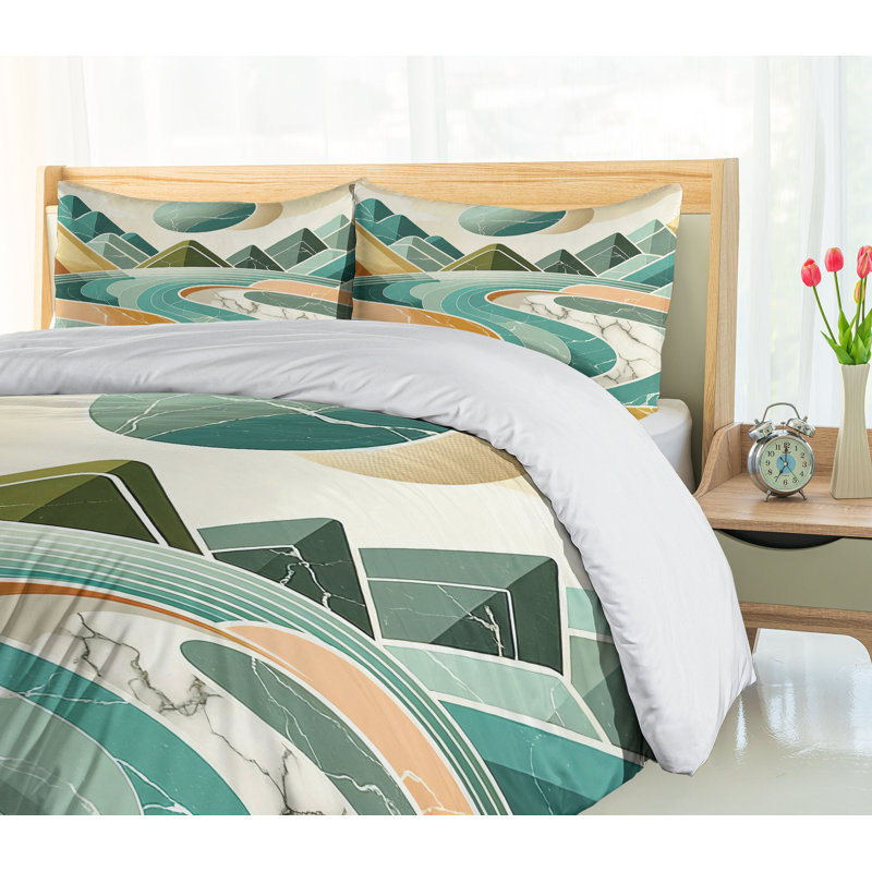 Lake Duvet Cover, Queen Duvet Cover + 2 Standard Shams