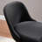 Borgos Linen Upholstered Barrelback Metal Base Dining Chair-2109288374-2100312529