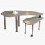 Table basse rotative avec pieds en bois d'hévéa massif-980055593