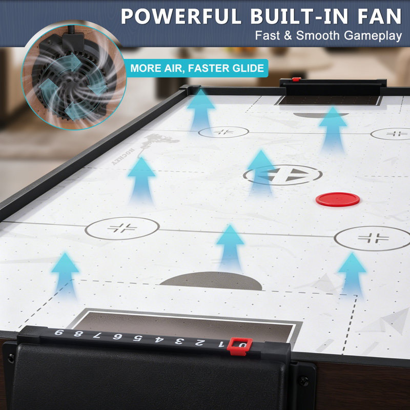 54″ 4‑in‑1 Multi‑game Table – Foosball, Air Hockey, Ping Pong & Poker Table For Home