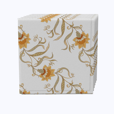 100% Cotton Floral Square Napkin