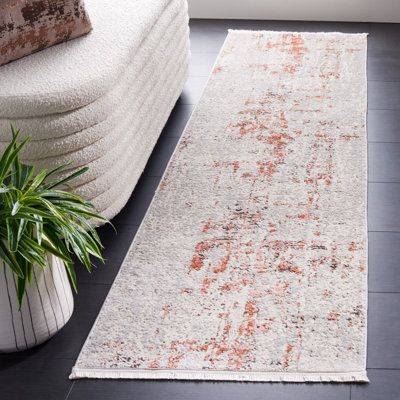 Tapis gris / rose Shivan 723