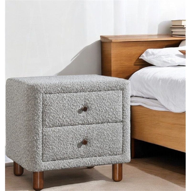 Mobilier de chambre à coucher classique avec deux tiroirs et table de chevet à deux tiroirs