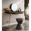 Pieds de coiffeuse en bois massif de style Mid-Century en acrylique avec miroir à DEL trois tons et tiroir de rangement