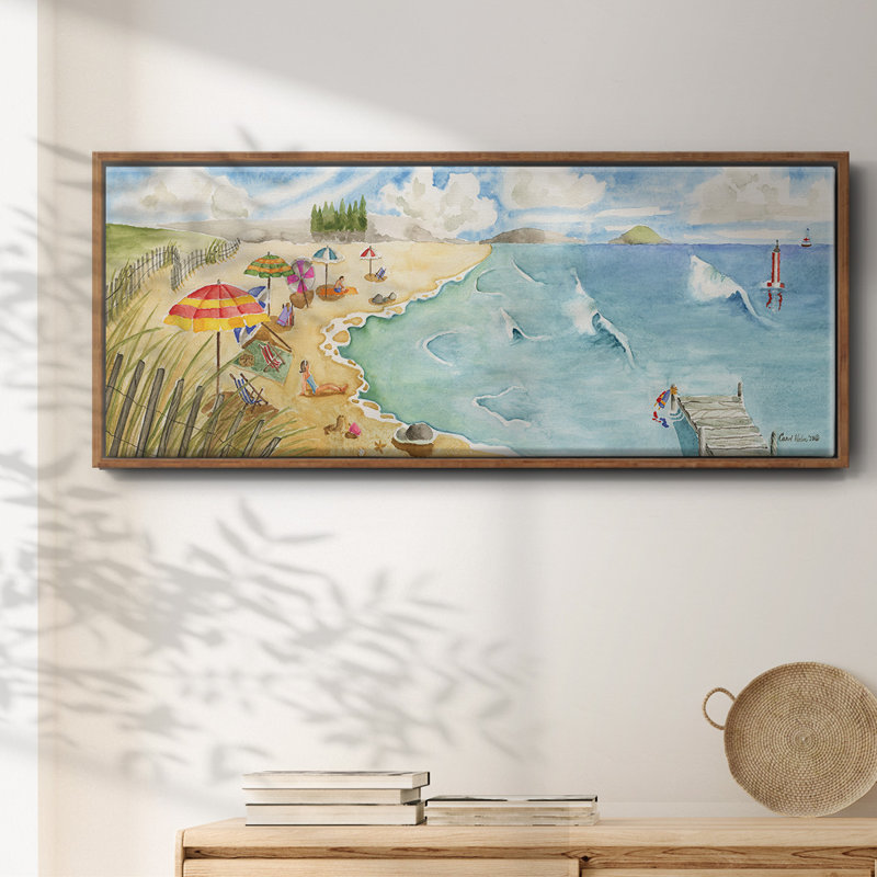 Sable et surf - toile encadrée, H 24 po x l 60 po