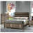 1pc Contemporary Tall Two Drawer Night Stand Bedroom Solid Wood Wooden Furniture Nightstand End Table Brown Melamine Finish Rustic