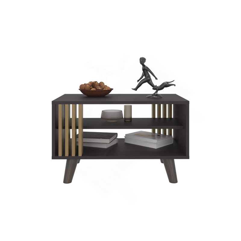 Table basse Shawnee Kronos Wengue, salon, naturel et noir