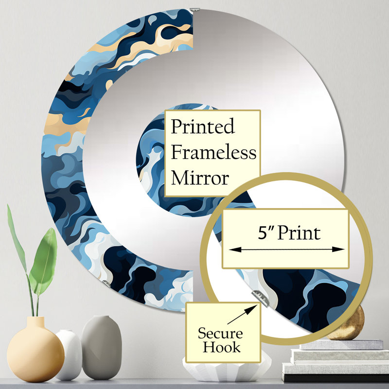 Miroir mural Celestial Harmony Cosmic Flow, 23,6 po x 23,6 po
