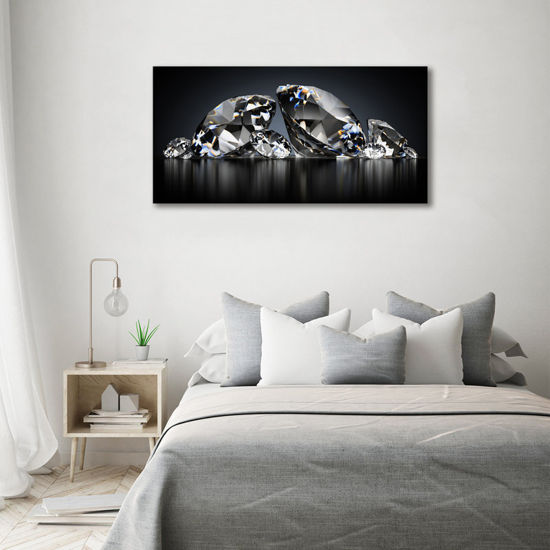 Diamonds - Print, 70cm H x 140cm W x 2cm D, Wrapped Canvas