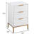 Nightstand End Table With Drawers