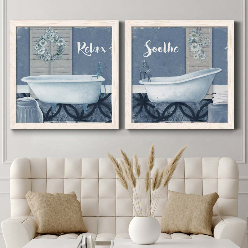 " Relax " 2 - Pieces, White, 31.5" H x 31.5" W x 1" D