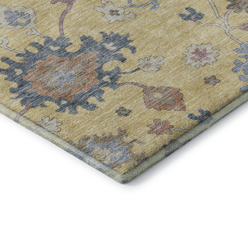 Premium Machine Washable Jaylin AMF1218 Global Rug, Rectangle 9' x 12'