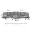 Wilsen Outdoor Fabric Cove Corner Sofa Group-443619574-443619575