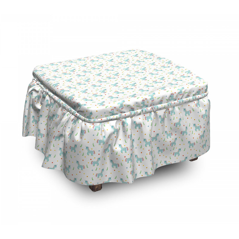 Housse pour repose-pieds de licornes imaginaires