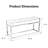 Aveline Chrome Upholstered Bench