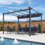 13 pi. L 10 pi. Pergola en aluminium avec auvent-94401570