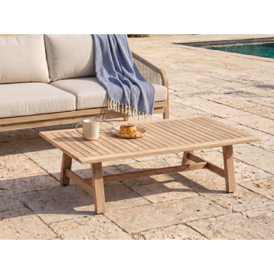 SUMBA Rectangular Acacia Solid Wood Outdoor Coffee Table - 128 cm W 69 cm D