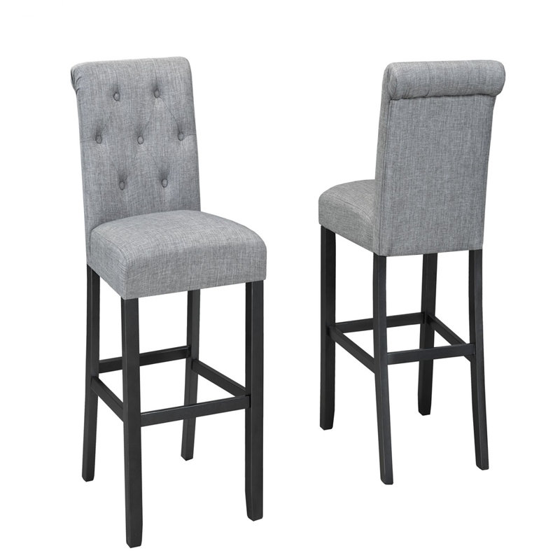 Tabouret de comptoir 25 po Braunstein, Gris clair
