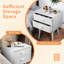 Table de chevet 2 tiroirs Basharat-1735309615