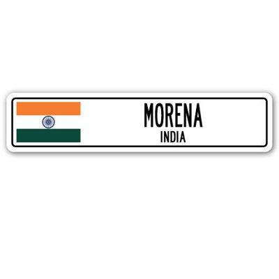 Plaque de rue Morena, Inde