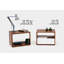 THN 1 - Drawer Solid Wood Nightstand-25607620