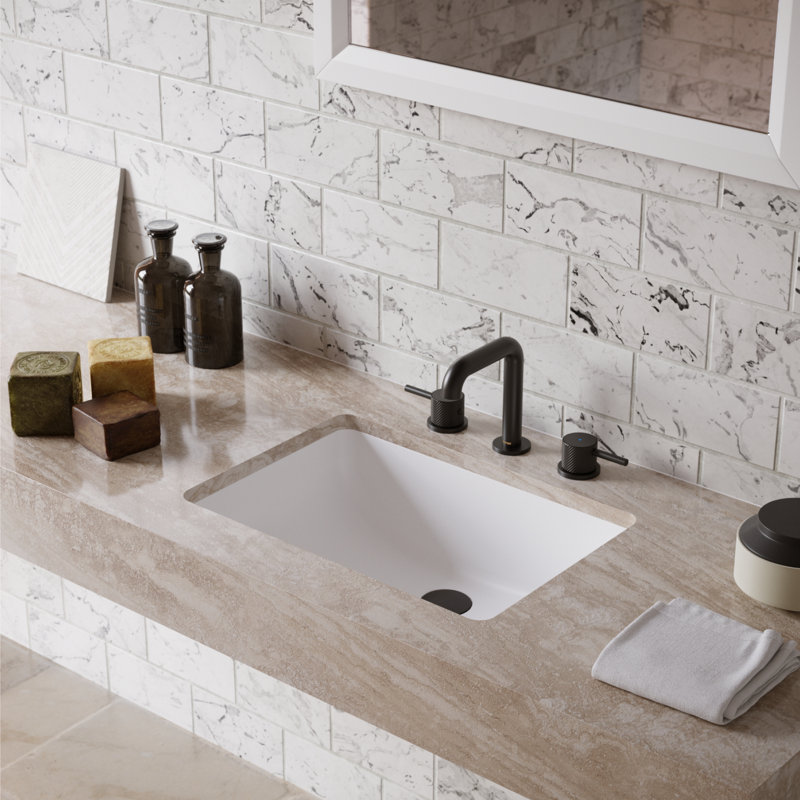 Tryst 2-handle Bathroom Faucet with Drain Assembly, Matte Black