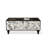47.24" Black Solid Wood Rectangular Coffee Table