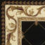 Tapis décoratif noir tissé à la main Fleur De Lis Oryana-266065817
