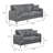 Genioara 2 - Piece Fabric Sofa Set-921865763