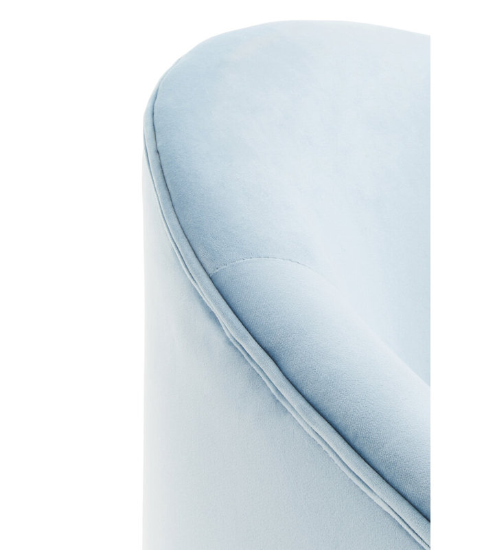 Velvet Armchair, Blue