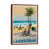 Classic Brown Wood Floater Framed