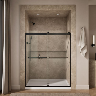 Levity 59.63" x 74" Bypass Shower Door with CleanCoat® Technology