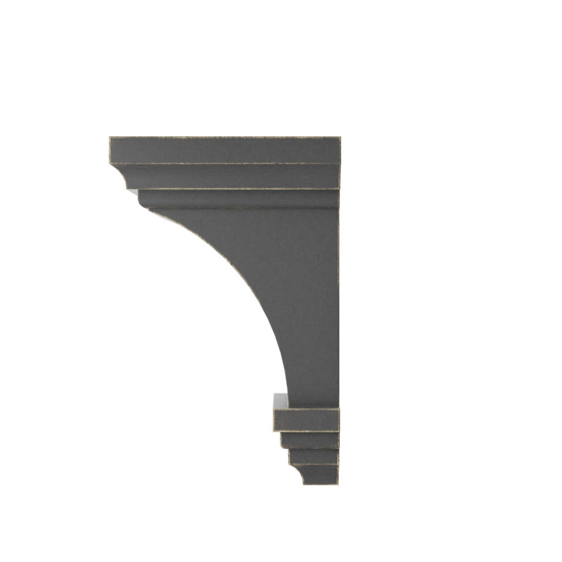 Corbeau à décor rétro moyen en bois Jefferson l 5 po x P 5 3/4 po x H 10 po, H 10 po x l 5 po x P 5,75 po, Noir