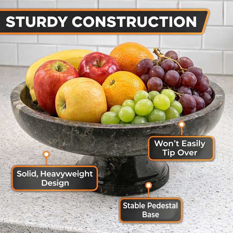 Beason Fruit Bowl, Gray