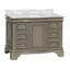 Ensemble de meuble-lavabo simple 48 po avec comptoir gris vieilli Twain Twain-416776325-456950525