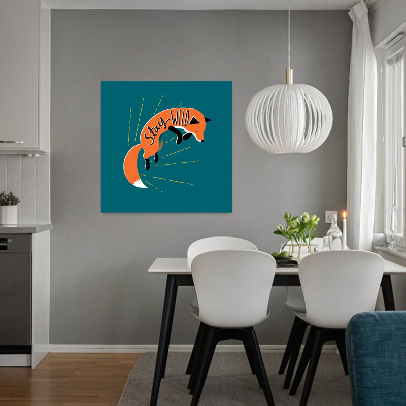 «Stay Wild», art urbain contemporain, H 32 po x l 32 po