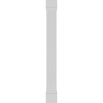 Colonne en PVC cannelée, carrée et couronnée Craftsman Classic