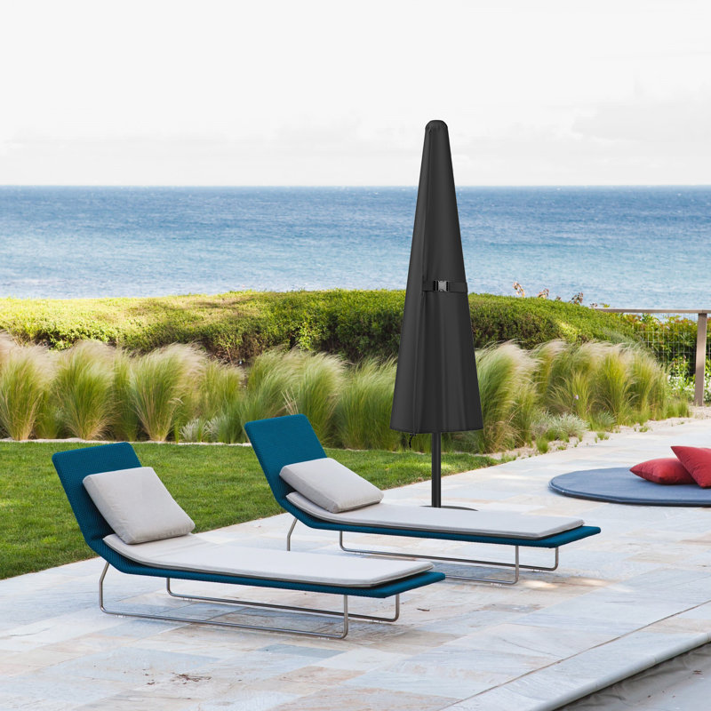 Housse imperméable pour parasol de patio avec fermeture à glissière