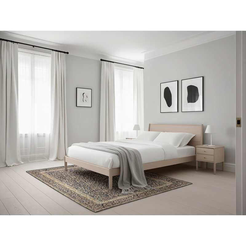 Tapis brun à motif oriental, Rectangle 5 pi x 7 pi
