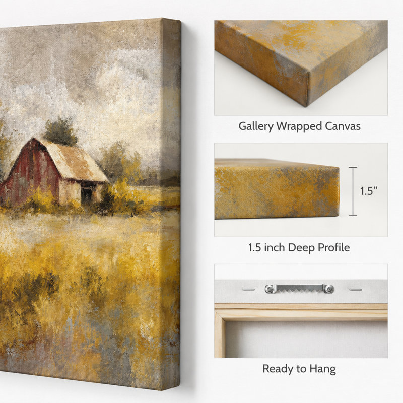 Art mural sur toile Meadow Calm, 32"H x 48"W x 1.5"D