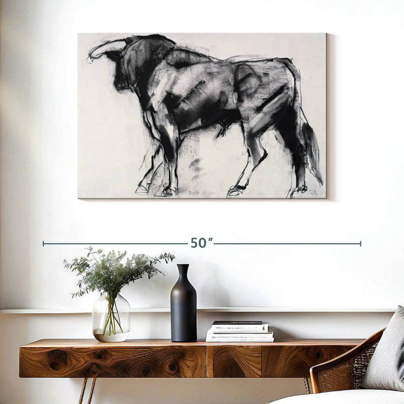 Toro Azul I, 26" H x 39" W