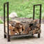 Porte-bûches en acier de 30 po pour l'intérieur ou l'extérieur - bronze - capacité de 500 lb-857458906