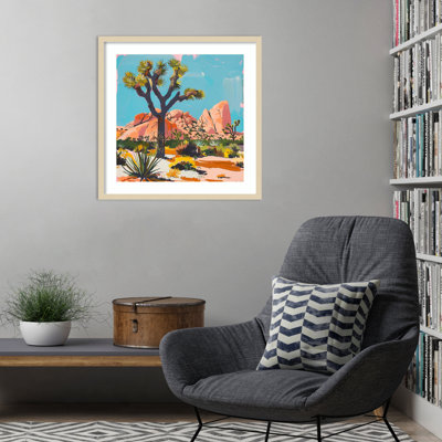 «A Scenic View III» par Walker, impression sur bois encadrée