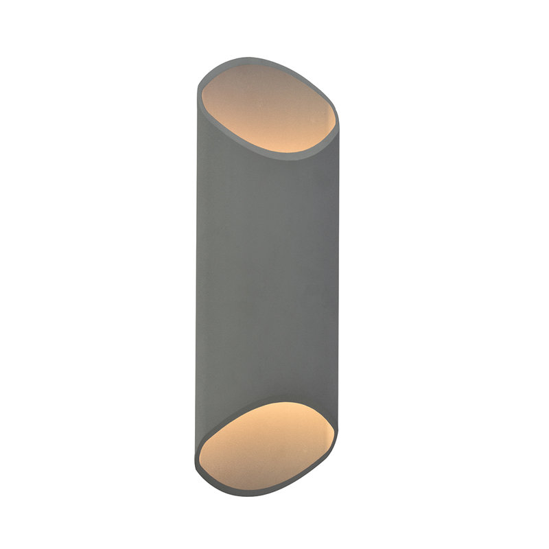 LED Wall Light, 20" H x 7" W x 4.7" D, Silver
