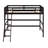 Twin Size Solid Wood Loft Bed with Ladder, Safety Guard Rails, Slat Support, No Box Spring Needed-1625910208