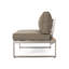 Fauteuil en bois à accoudoir gauche en kaki - meubles de salon tendance, H 27,82 po