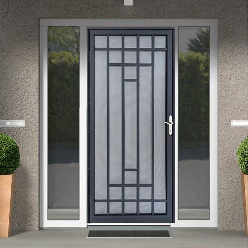 Porte de sécurité en acier Grisham Deluxe 32 po x 80 po