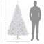 Arbre de Noël haut de 6 pi avec branches réalistes, 250 lumières DEL blanc chaud et 1 000 pointes, parfait pour les fêtes