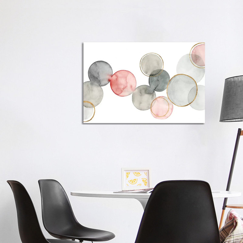 Gilded Spheres I by Grace Popp - Wrapped Canvas Gallery-Wrapped Canvas Giclée, 101.6 cm H x 66.04 cm W
