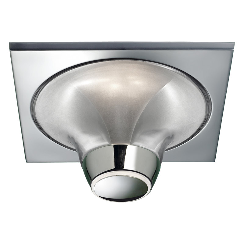 Plafonnier encastré carré 16,25" 4 lumières simple